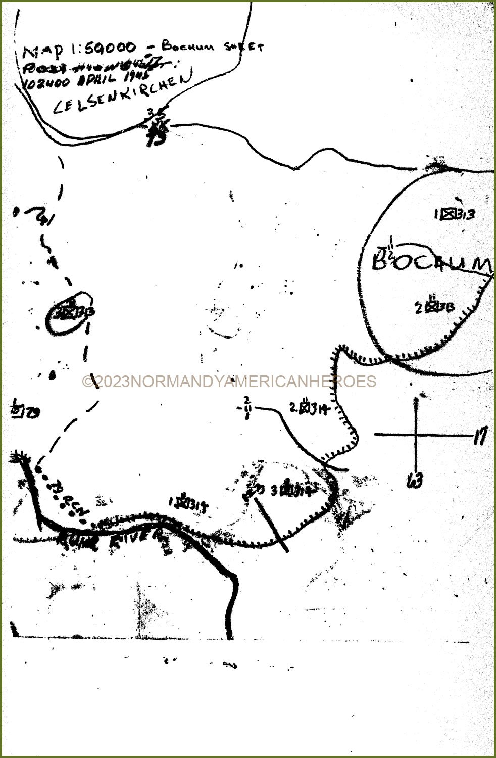 Positions Map Infantry Division (Bochum)