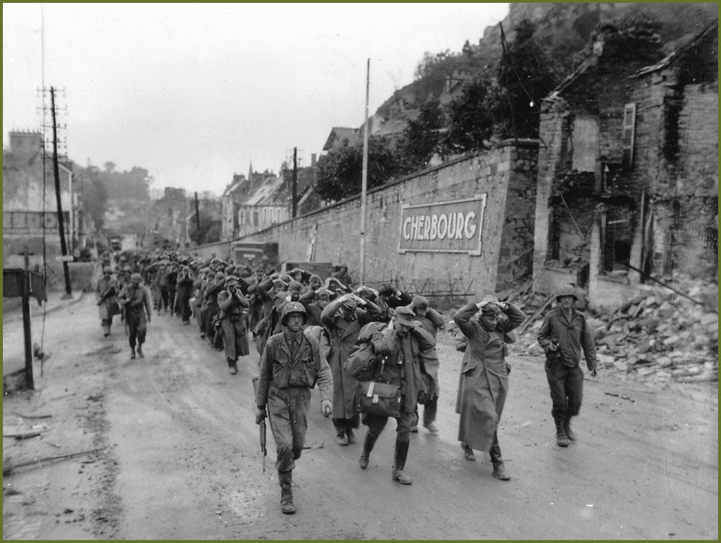German prisoners leaving Cherbourg