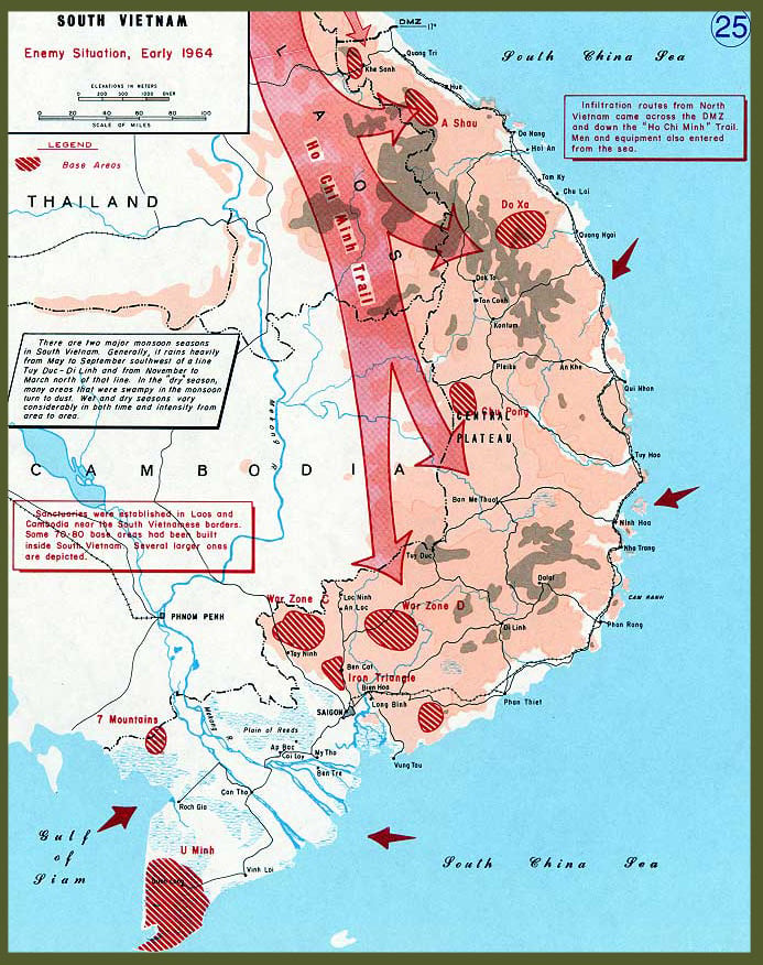 Enemy situation, early 1964