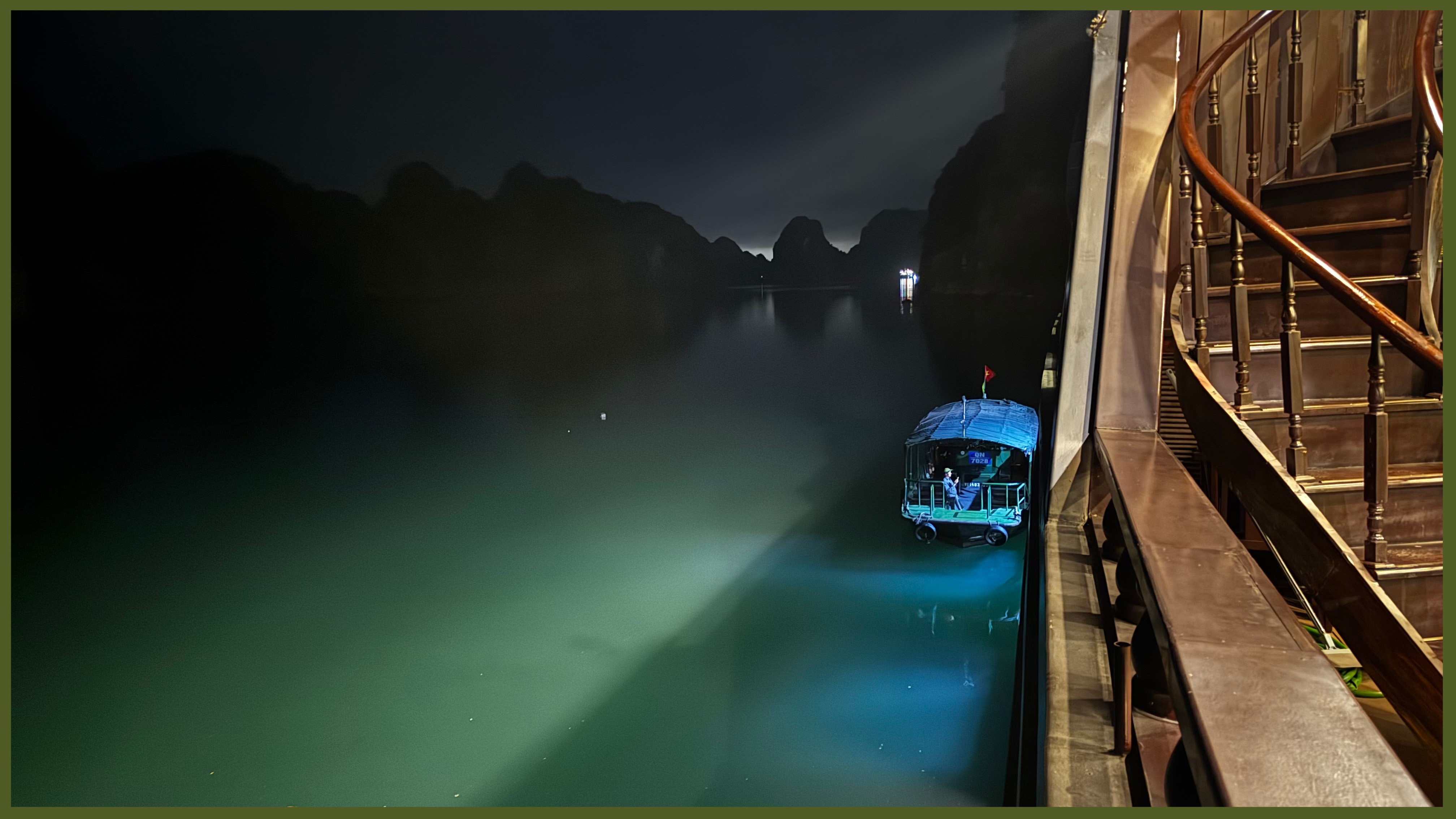 Ha Long by night from boat