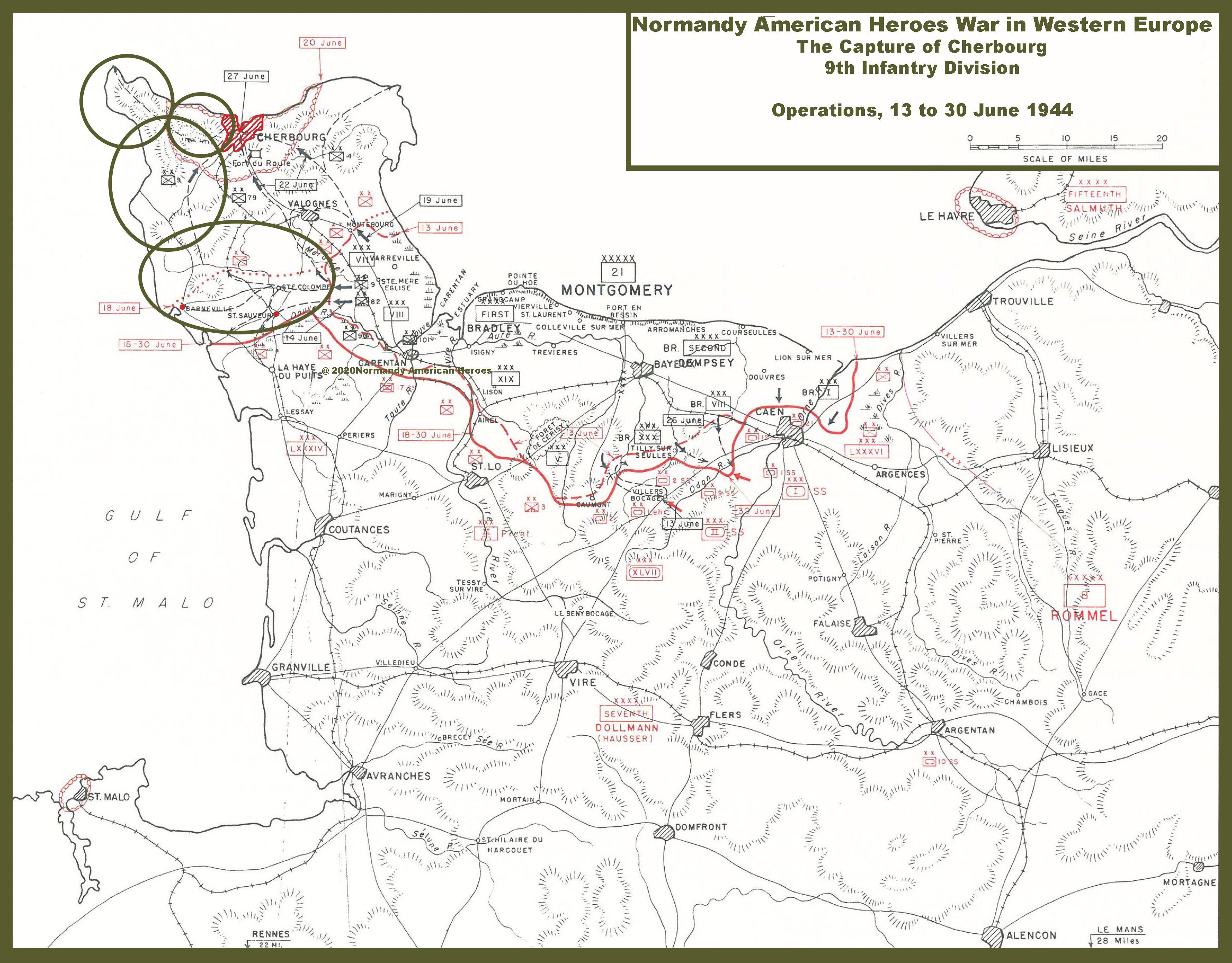 13 - 30 June 1944 9th Infantry Division The Capture of Cherbourg
