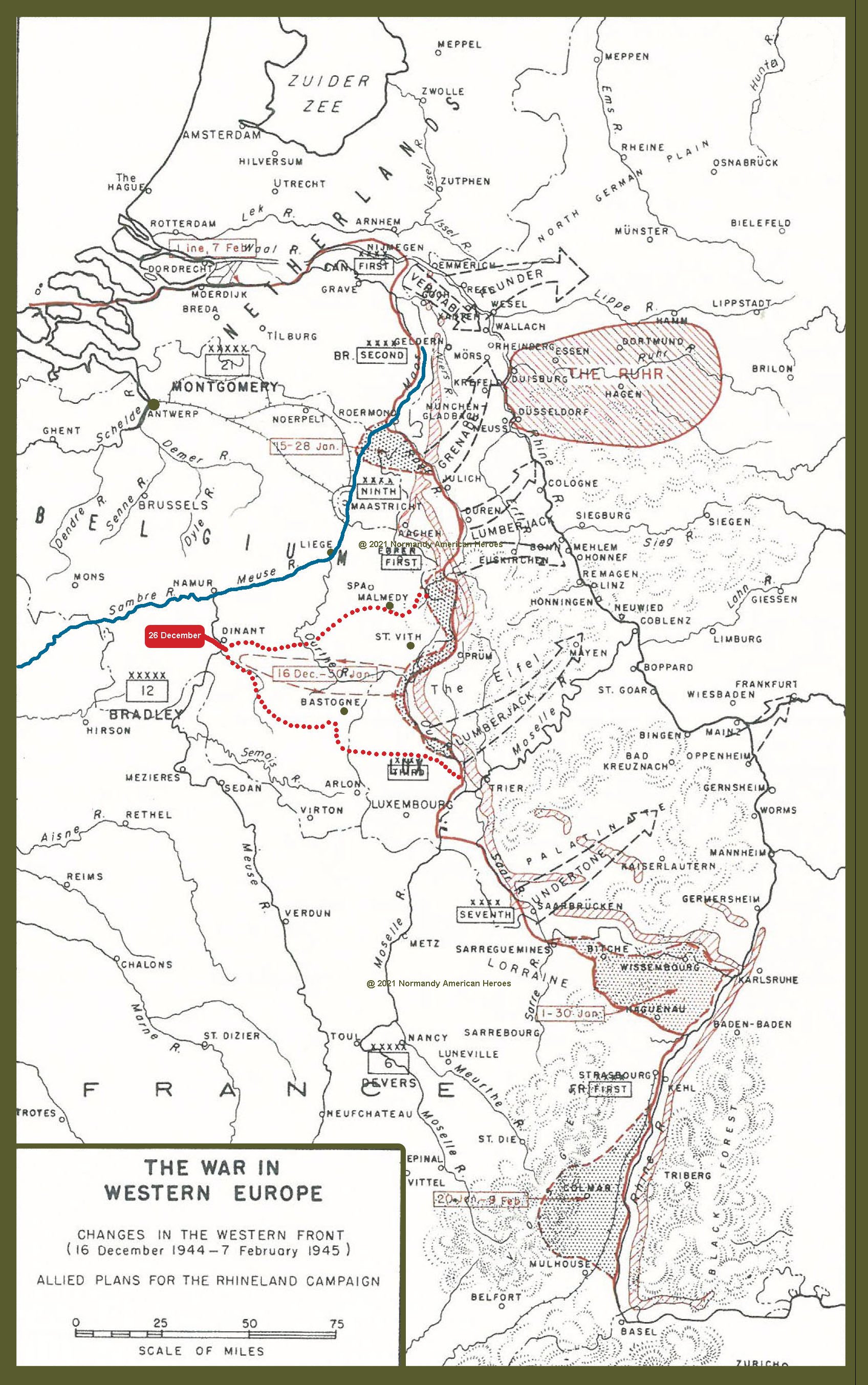 16 December 1944 ot 7 February 1945 Allied plans for the Rhineland campaign