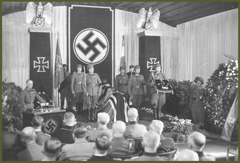 18 October 1944 Marshall von Rundstedt speech for Rommel funeral