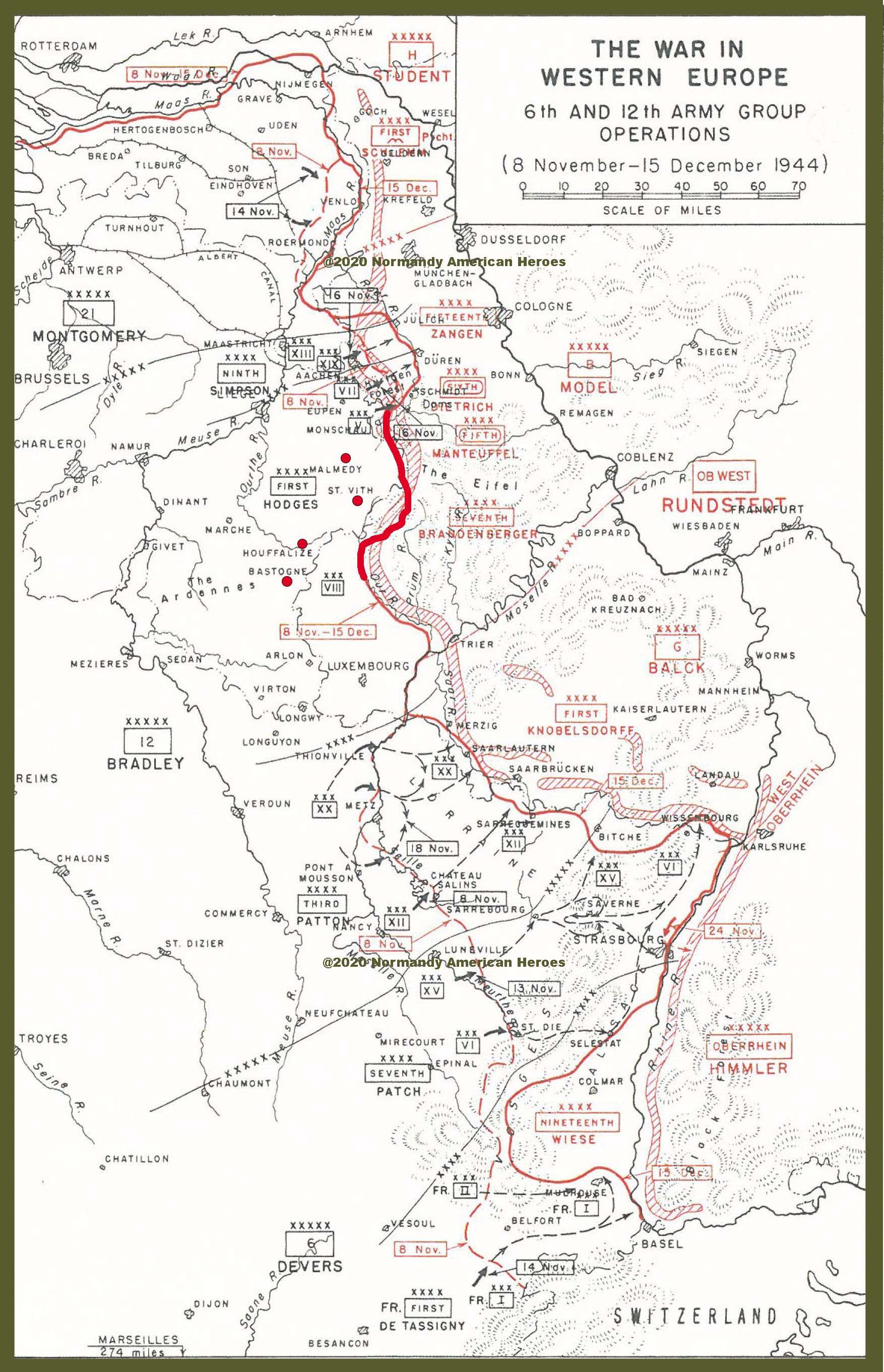 8 November to 15 December 1944 6th and 12th Amry Group Opeations