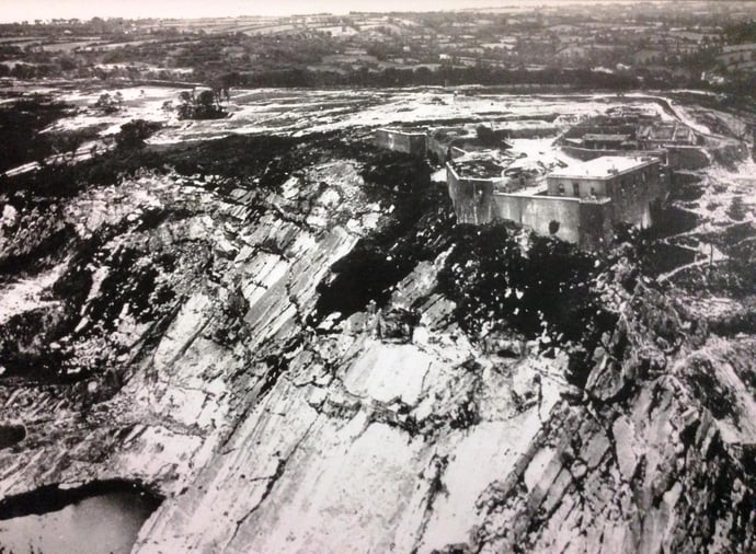 Aerial view of La Roule fort 8 july 1944 - a-1
