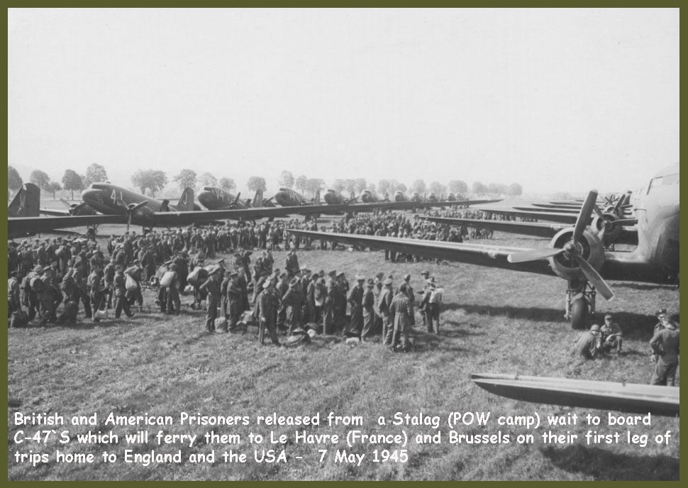 British And American Prisoners Released From Stalag