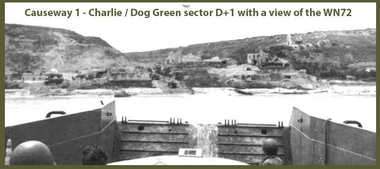 Causeway 1 WN72 view from a LCT after Dday