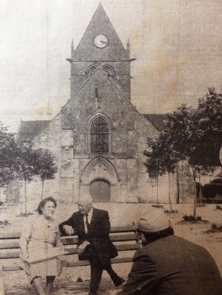Eisenhower Sainte Mere Eglise 1963