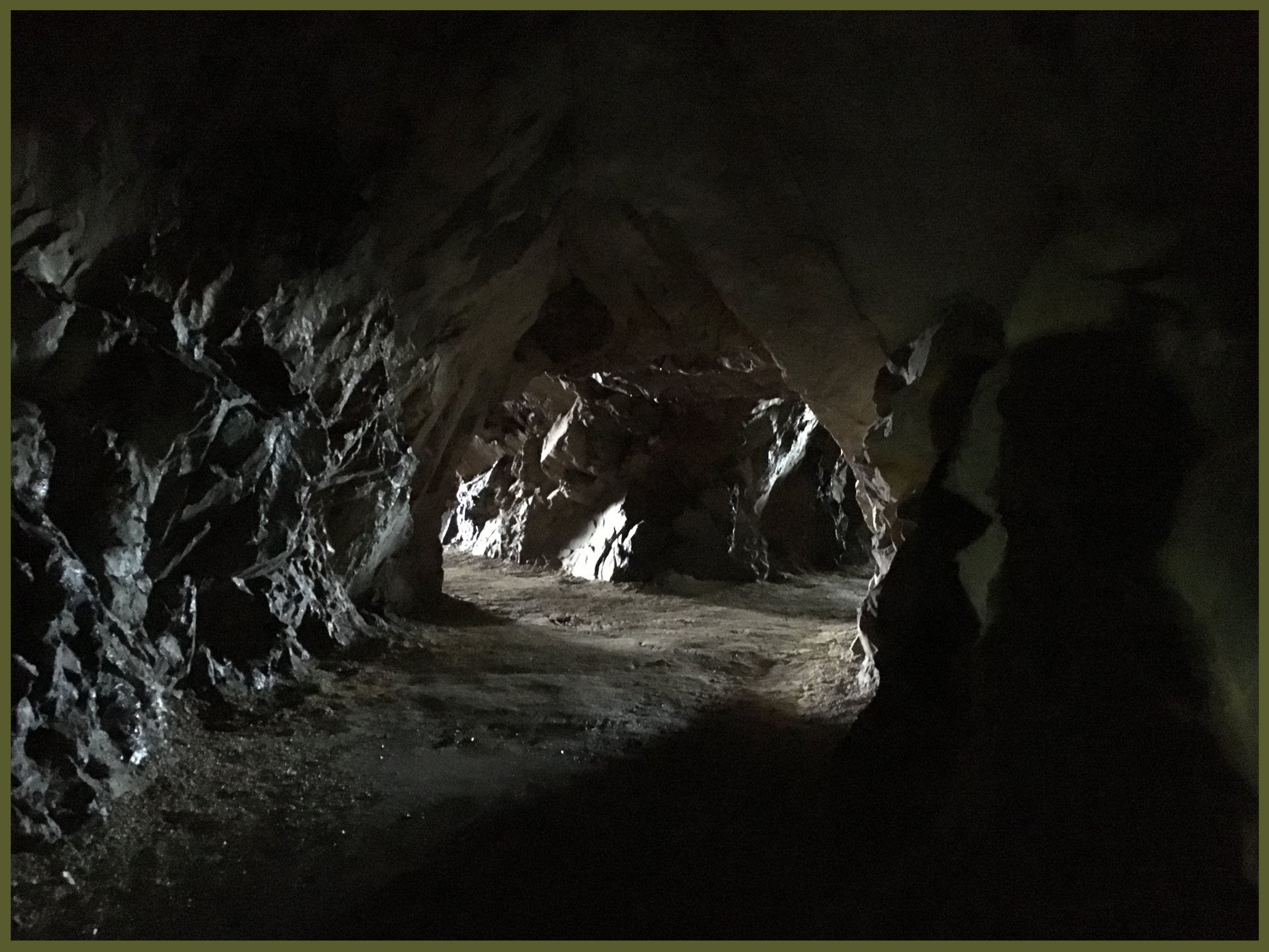 Underground tunnels, below the fort.