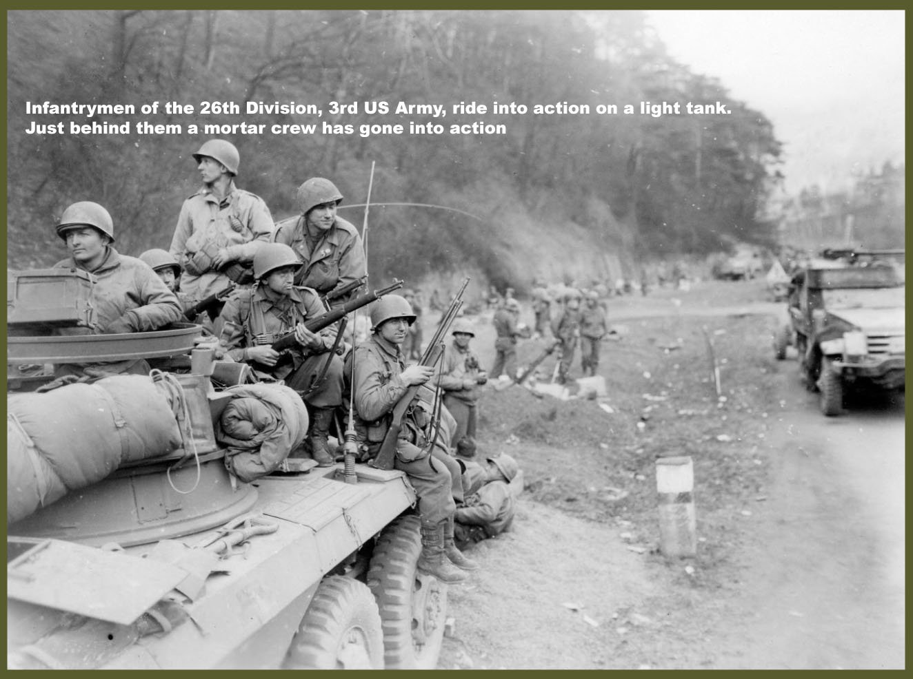 Infantry men and tank