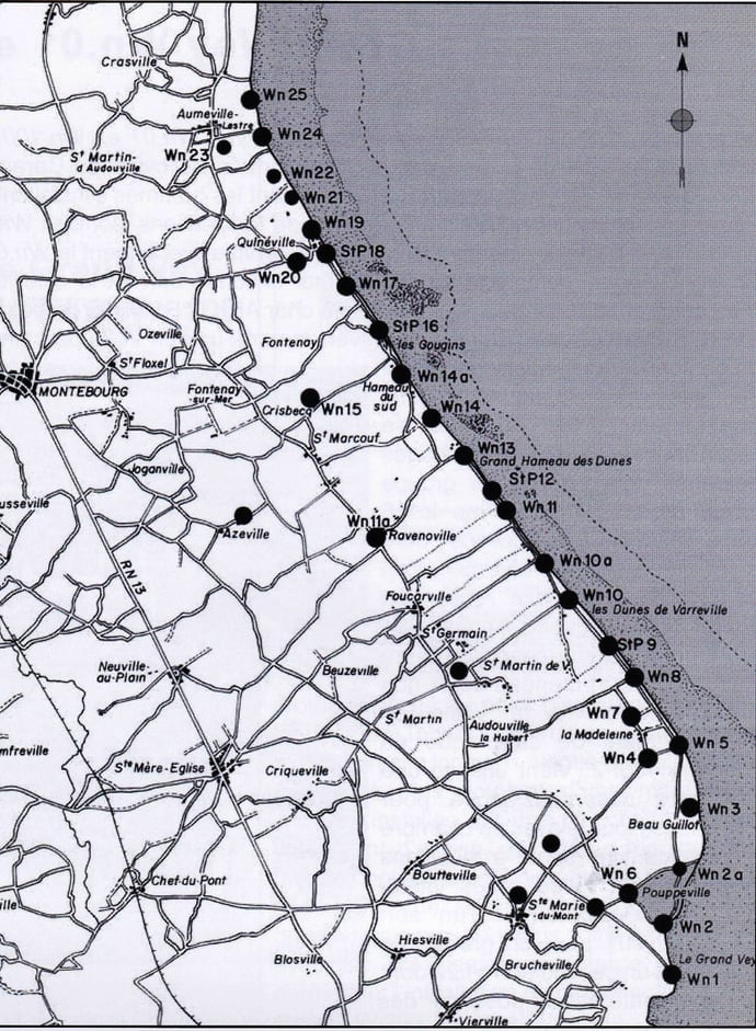 Layout of the strongpoints between Le Grand Vey and Quineville.jpg