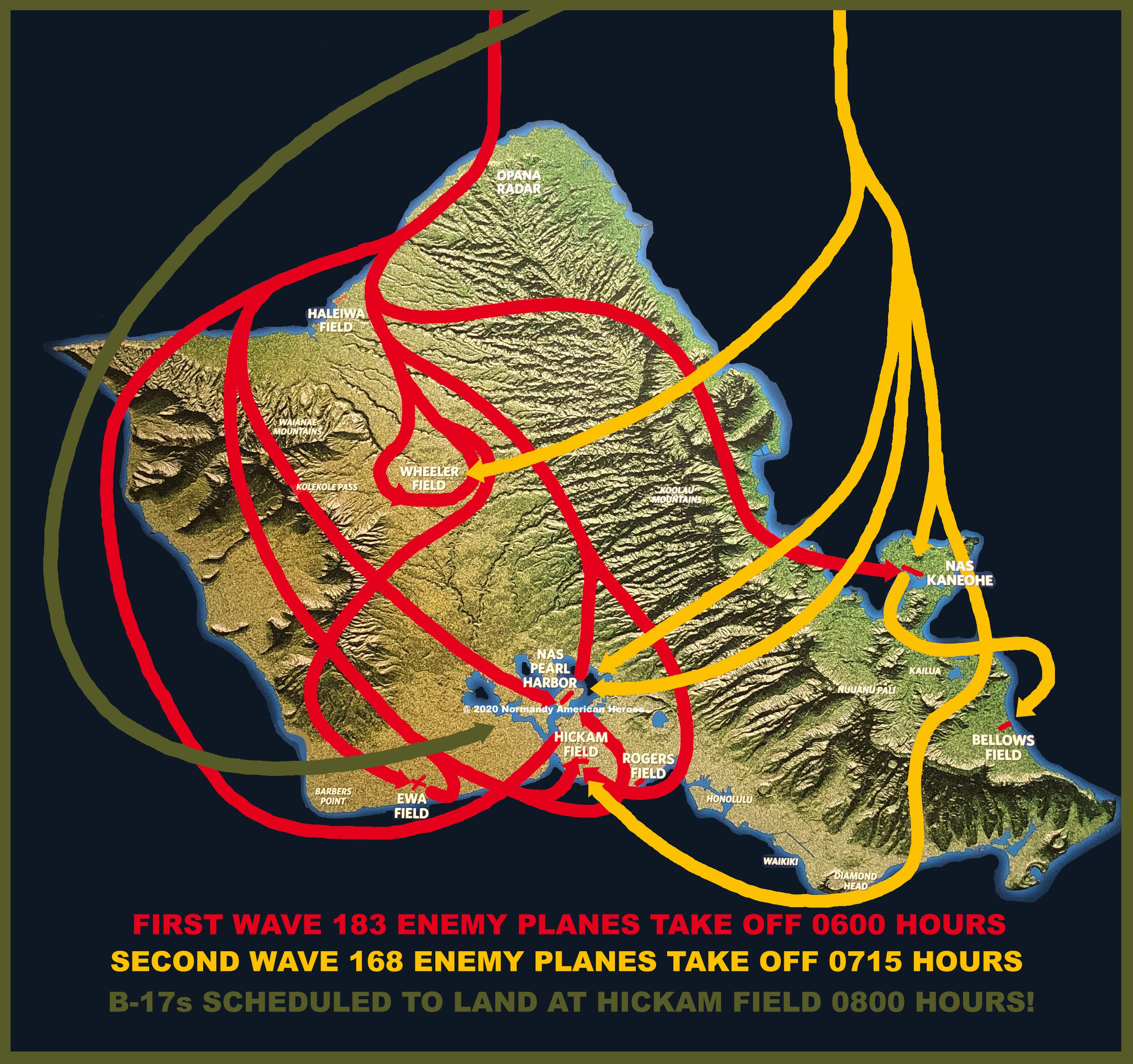 Map first and second wave