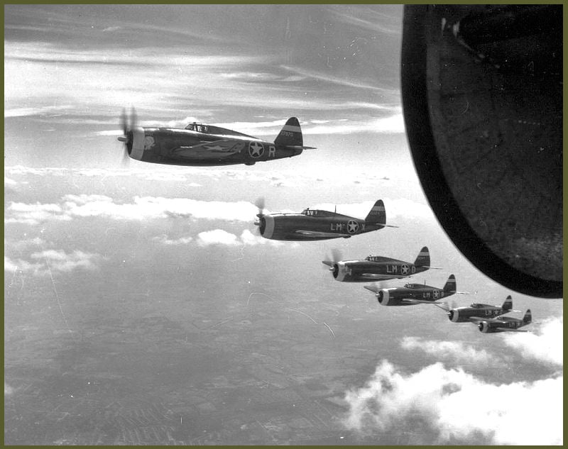 Operation Pointblank P-47 Thunderbolts