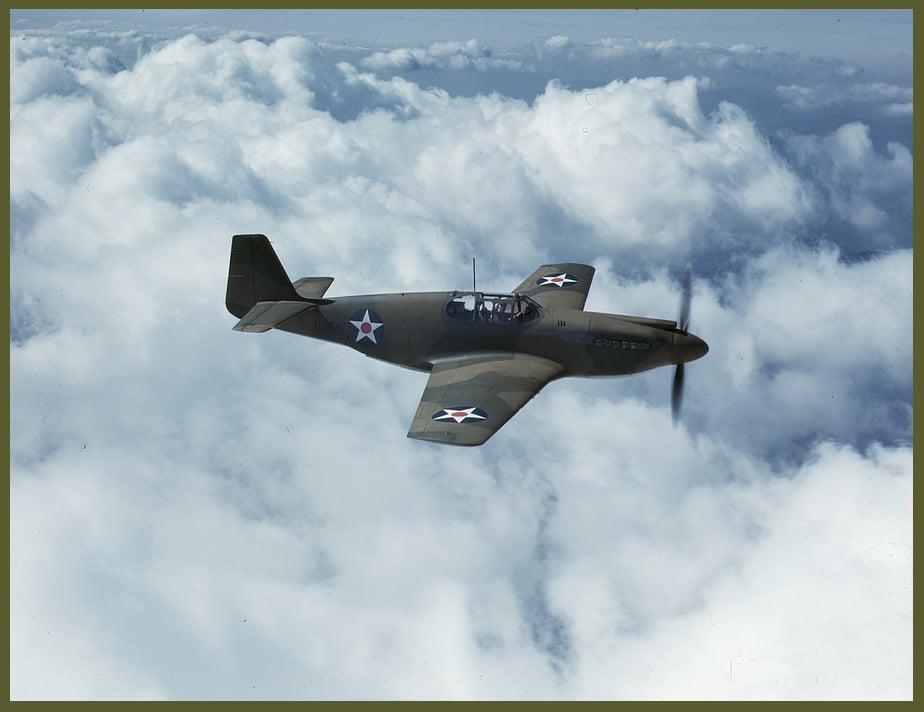 P-51 Mustang Fighter is in service with Britains Royal Air Force