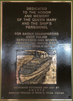 Queen Mary plaque