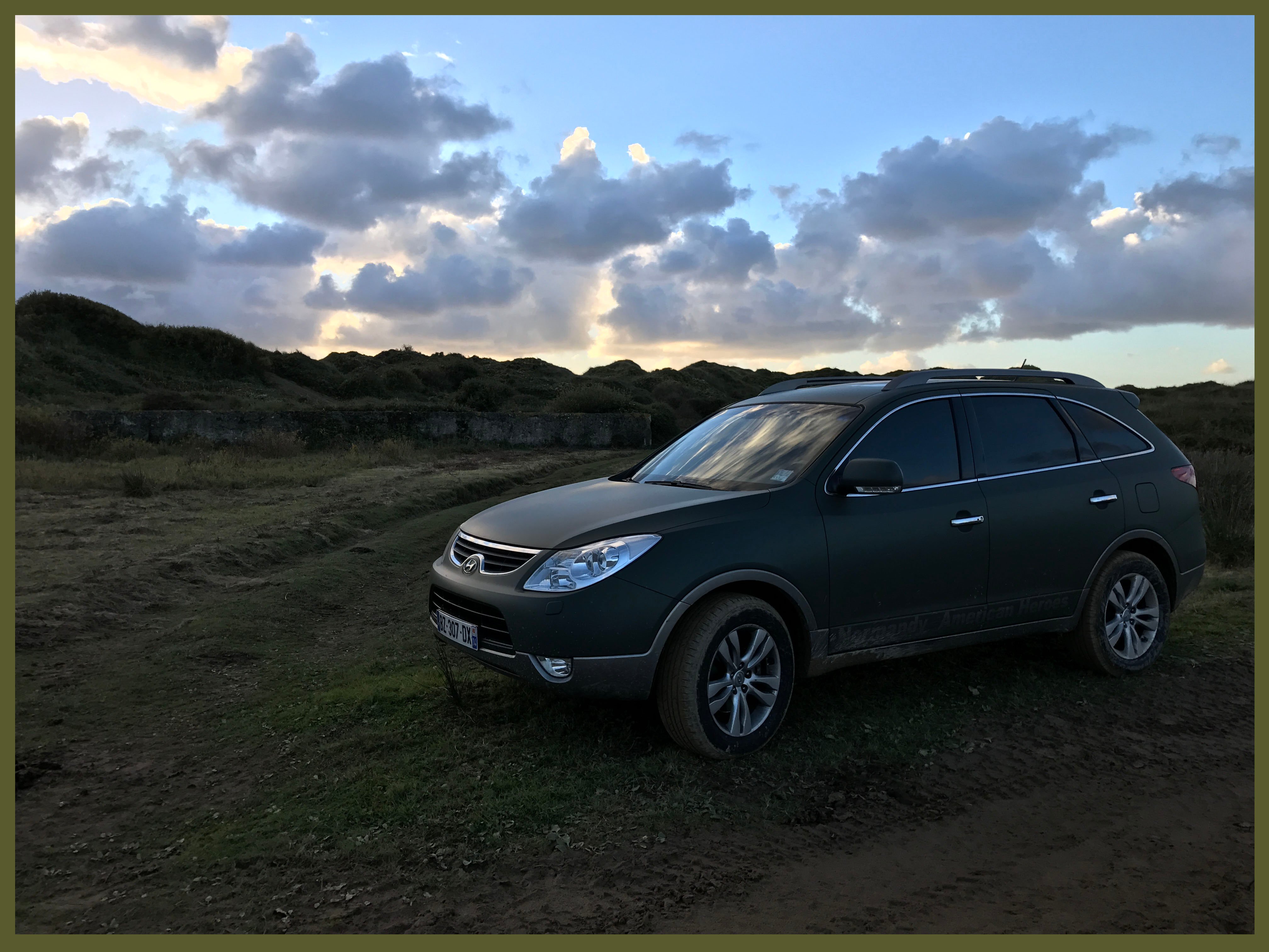Saunton Assault Training Center Bazooka site with my car - a copy