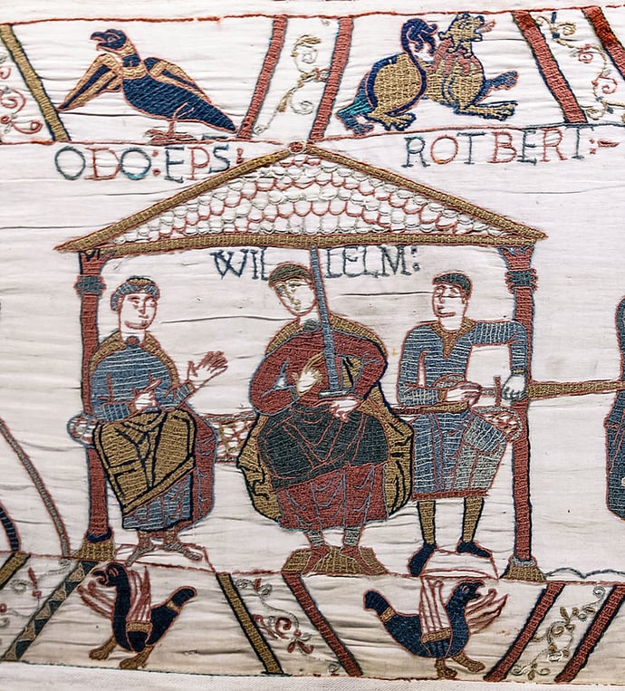 Tapestry of Bayeux scene 44 Odon de Conteville.jpg
