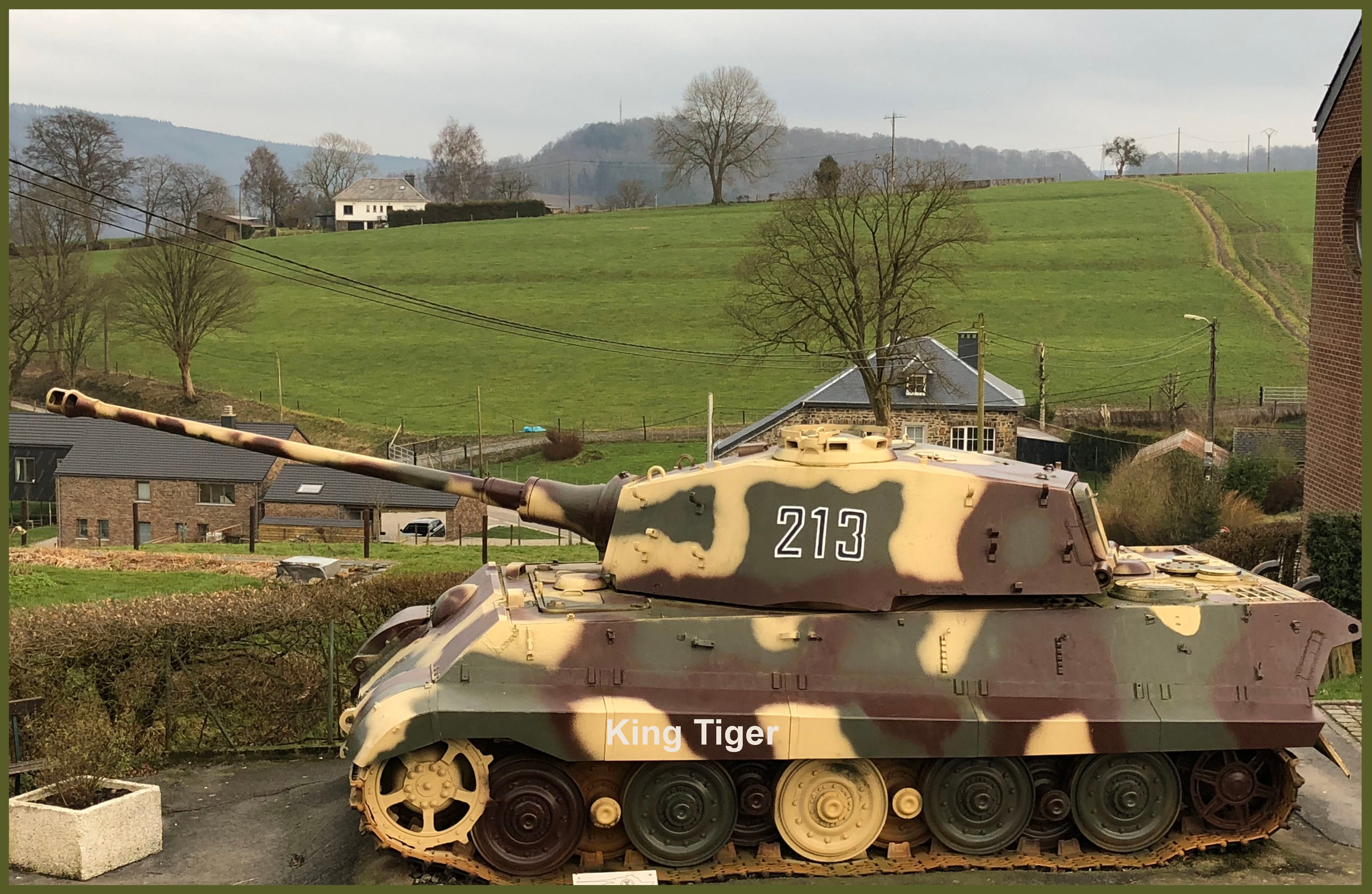 Tiger tank from church