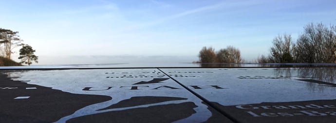 Utah beach from cemetery