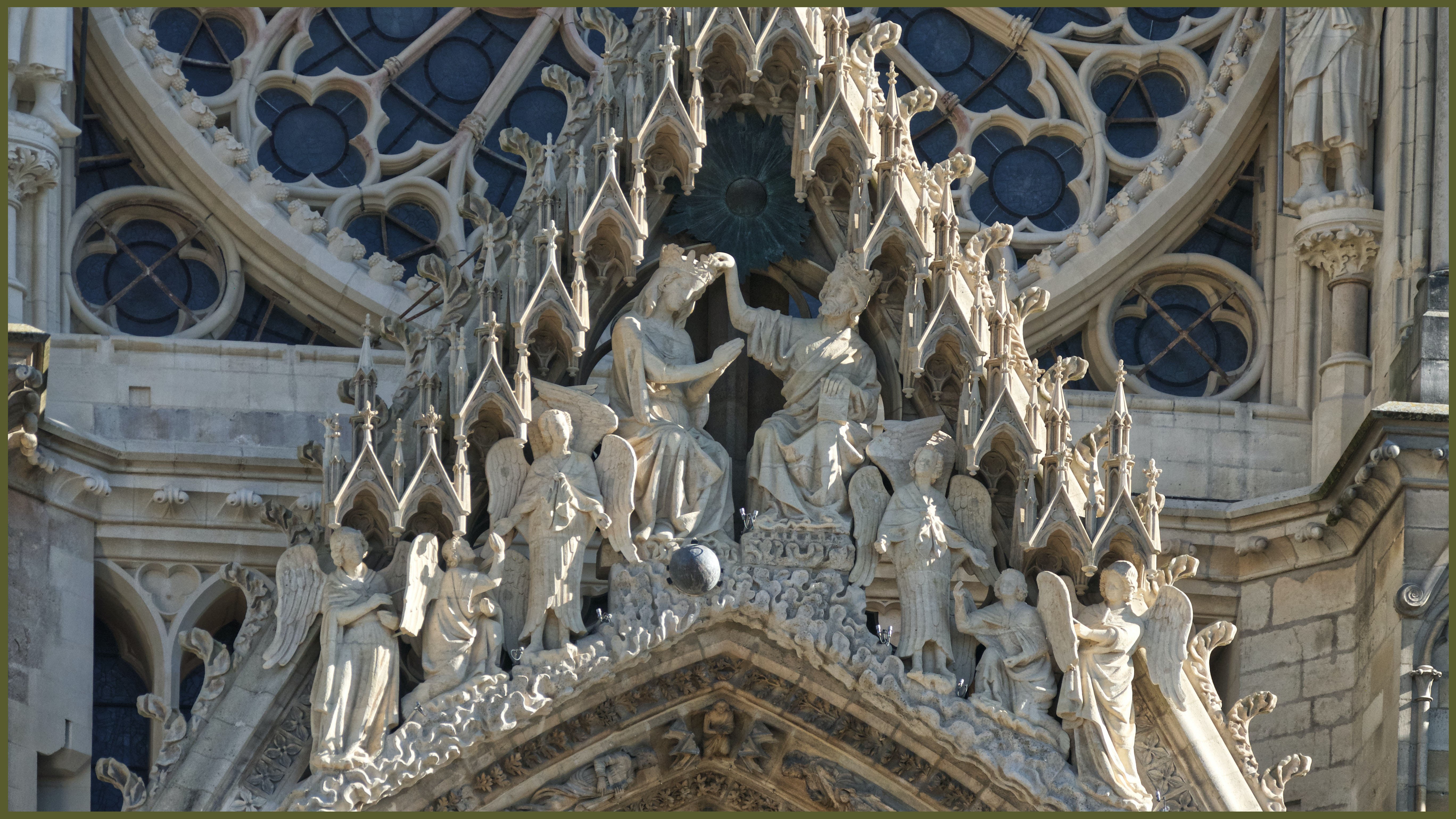 Virgin mary crowned by Jesus