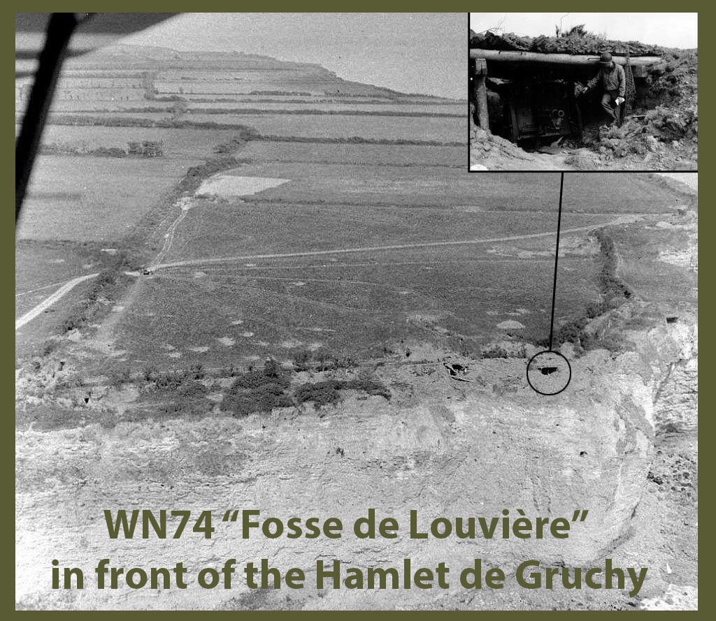 WN74 Fosse de Louviere en face de Gruchy La Pointe de la Percée