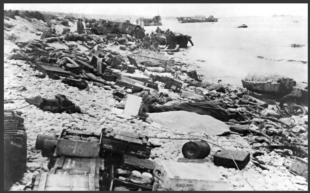 Wreckage after Dday copy