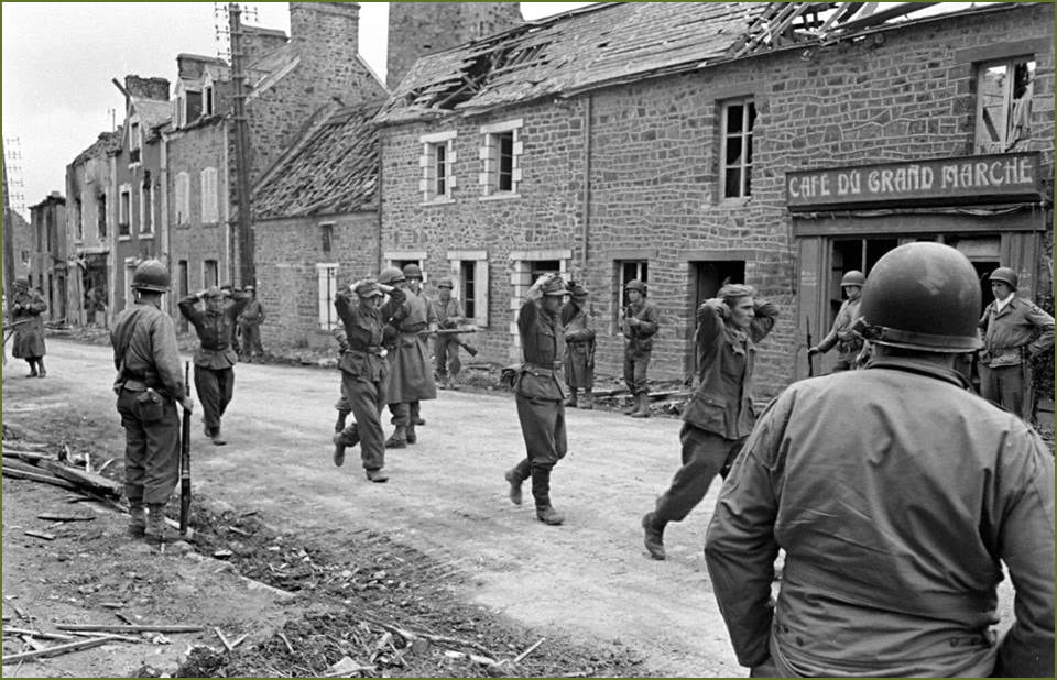 German soldiers in La Haye-du-Puits