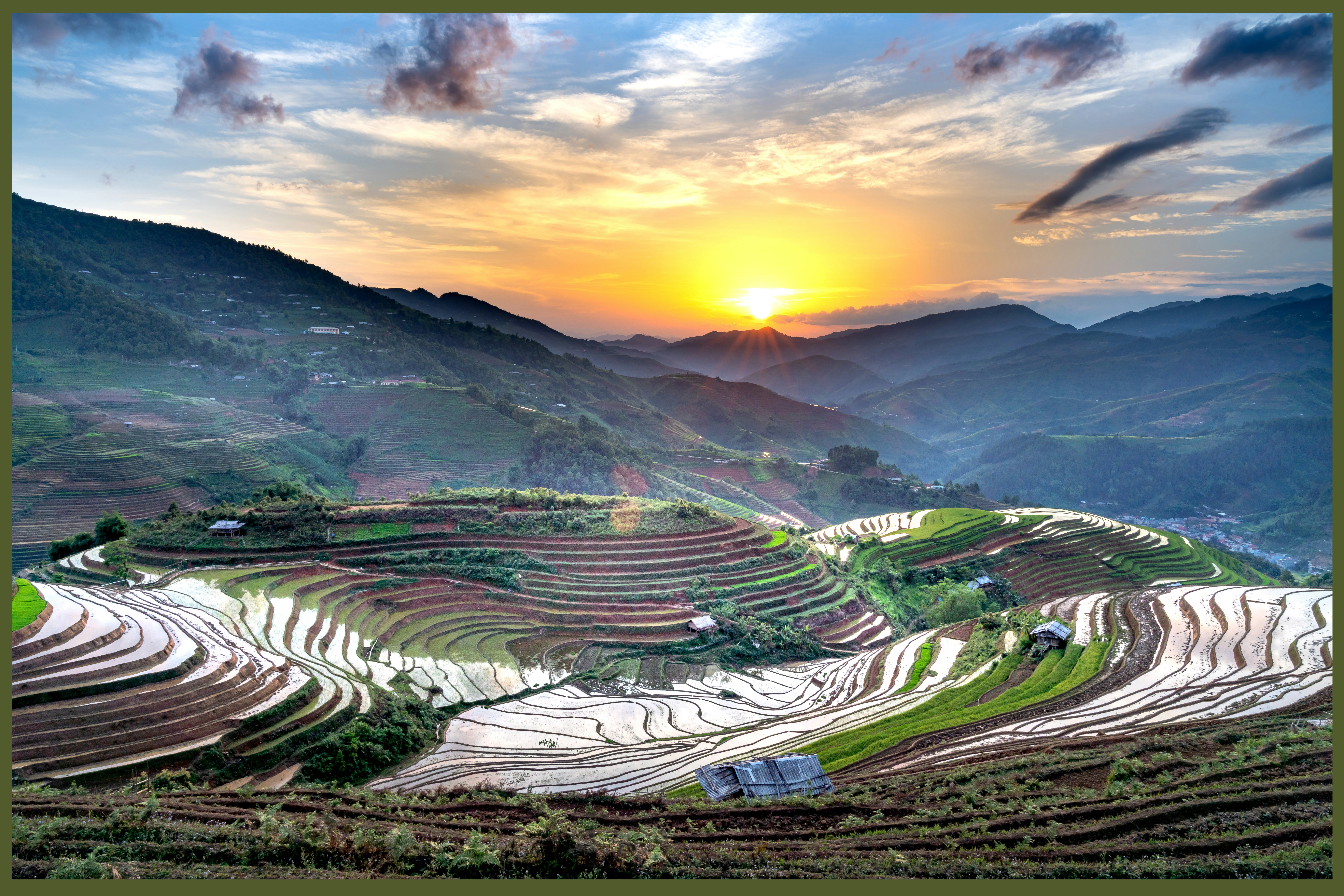 Mu Cang Chai beautiful sun rise