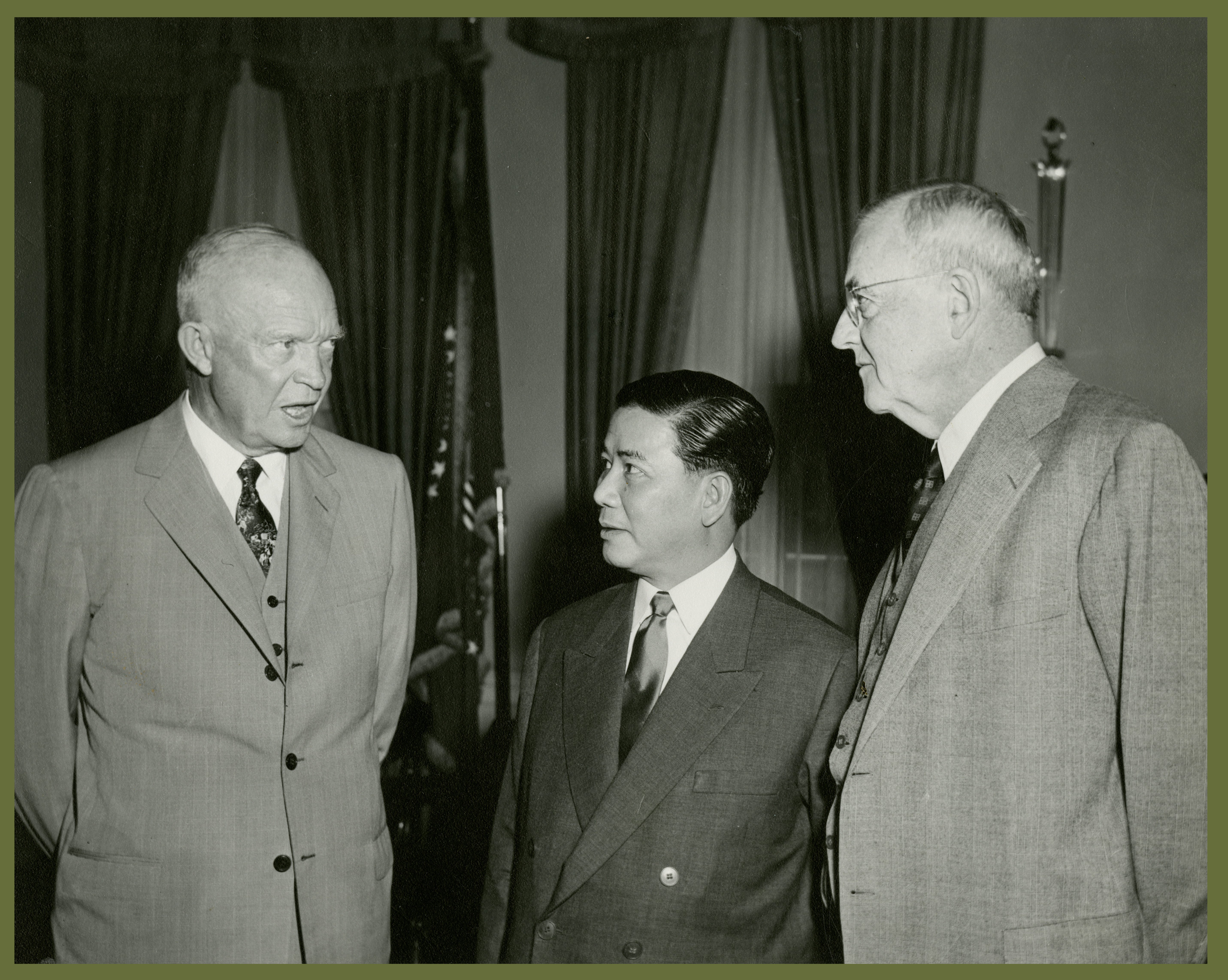 President Dwight D. Eisenhower meeting with President Ngo Dinh Diem