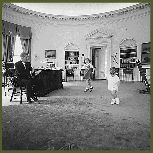 President Kennedy, Caroline Kennedy, John F. Kennedy ,Jr