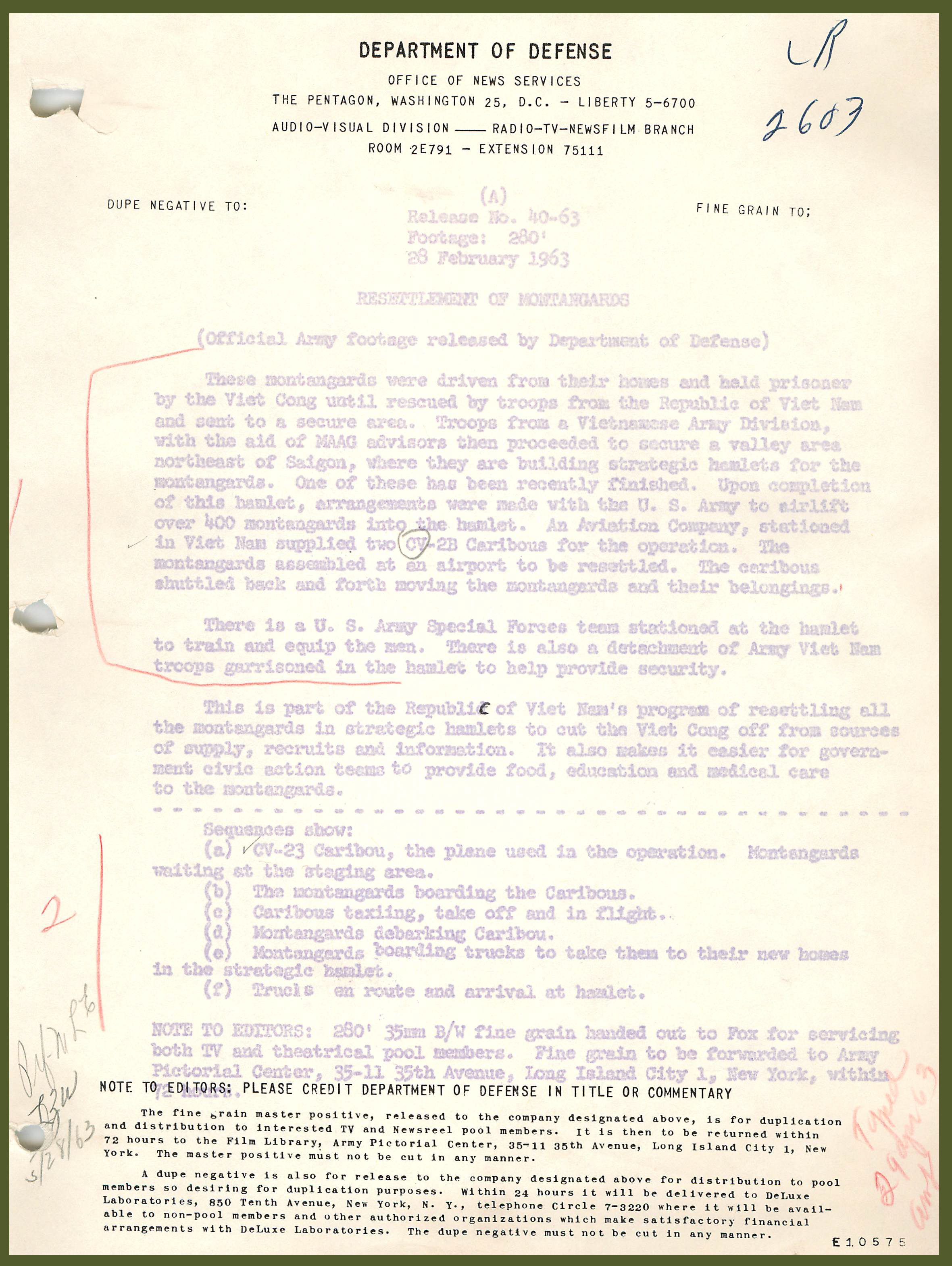Resettlement of Montangards, Vietnam