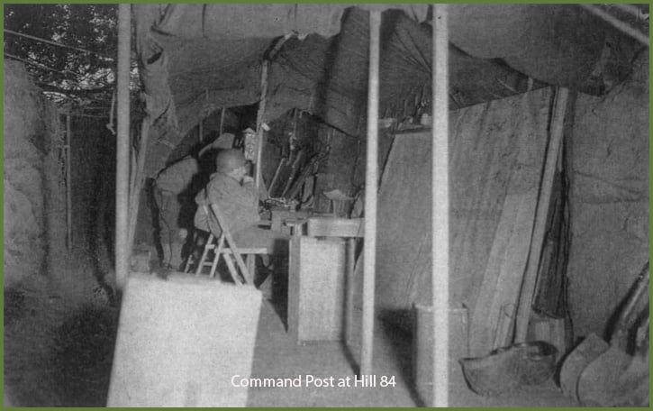 Command Post at Hill 84