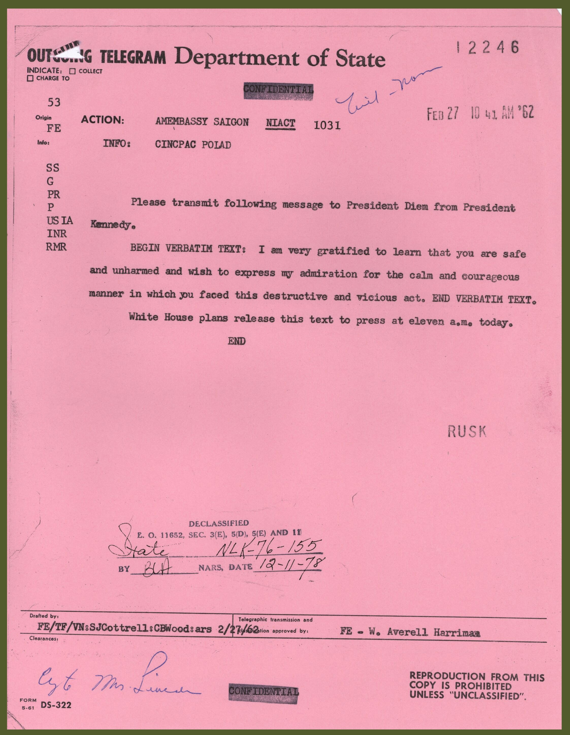 Telegram Kennedy