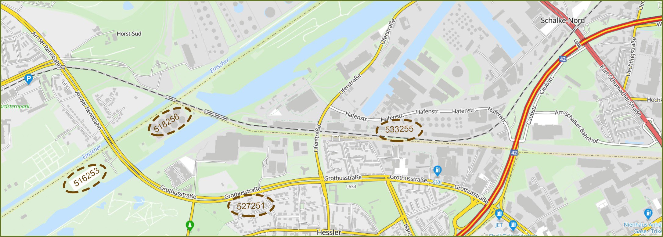 Ubications Map