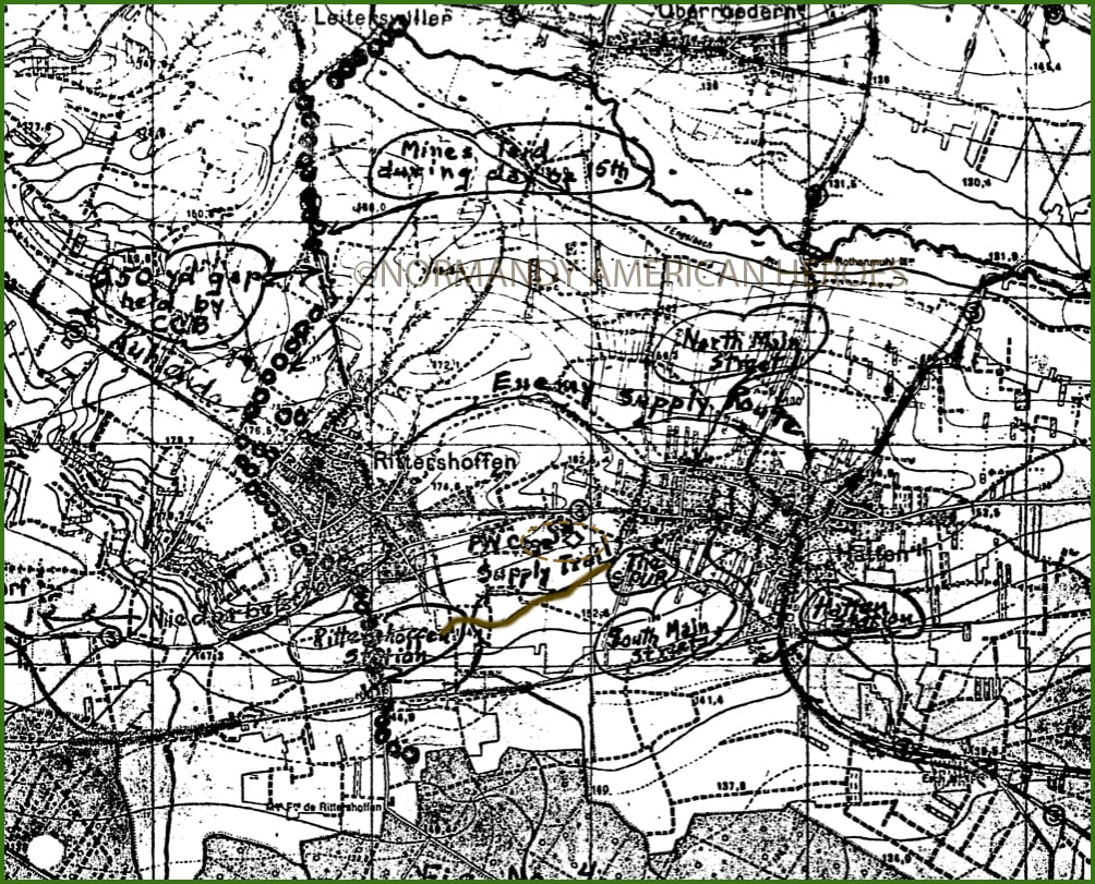 Map: supply trail