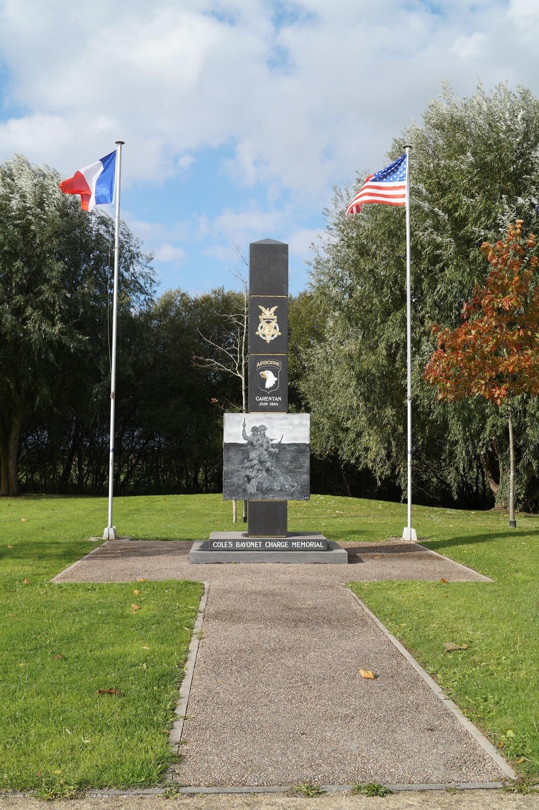 Lieutenant Colonel Cole’s bayonet charge monument
