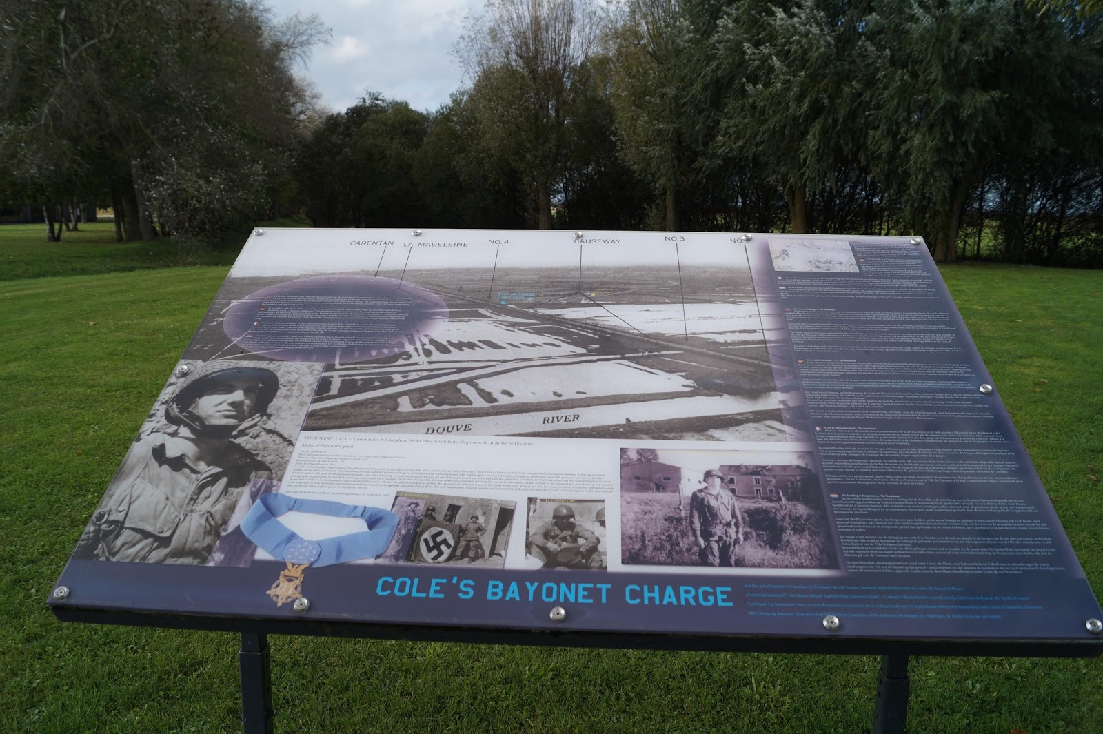 Lieutenant Colonel Cole’s bayonet charge monument