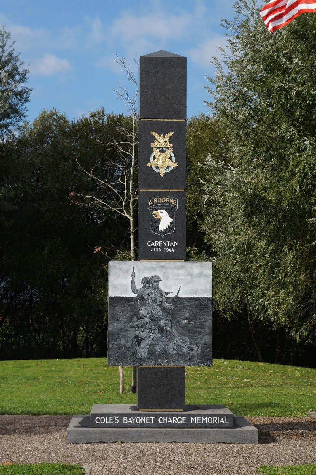 Lieutenant Colonel Cole’s bayonet charge monument